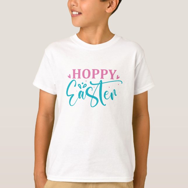 Hoppy Easter - Easter  T-Shirt (Front)