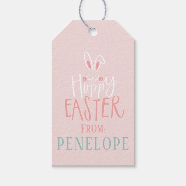 HOPPY EASTER GIFT TAGS (Front)