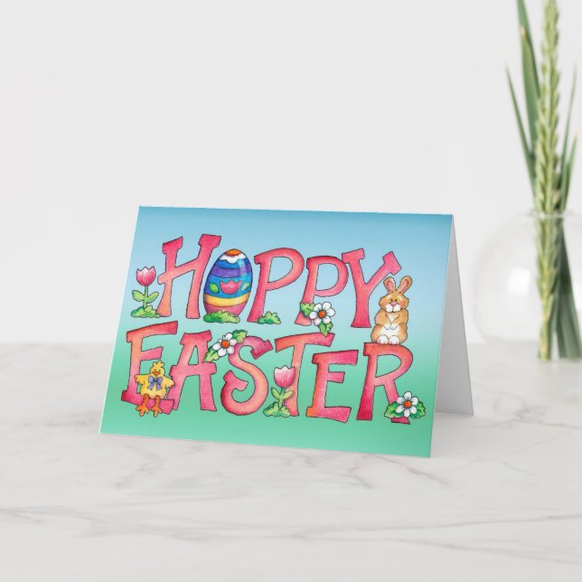 Hoppy Easter - Greeting Card (Front)