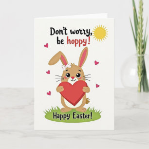 Hoppy Easter Greetings Card