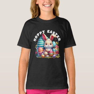Hoppy Easter Kawaii Bunny Happy Easter T-Shirt