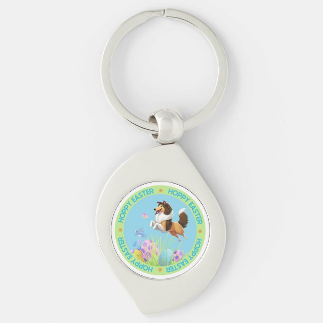 Hoppy Easter Keychain (Front)