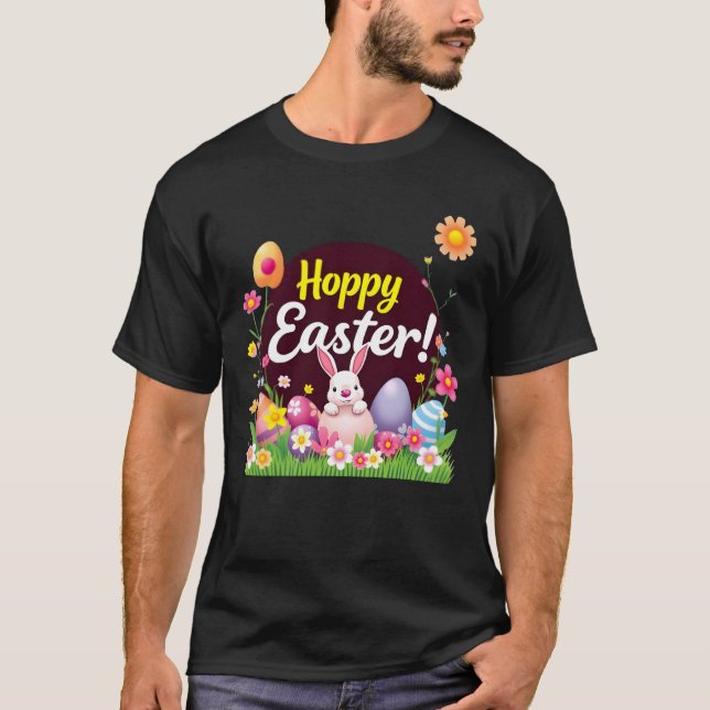 Hoppy Easter  T-Shirt (Front)
