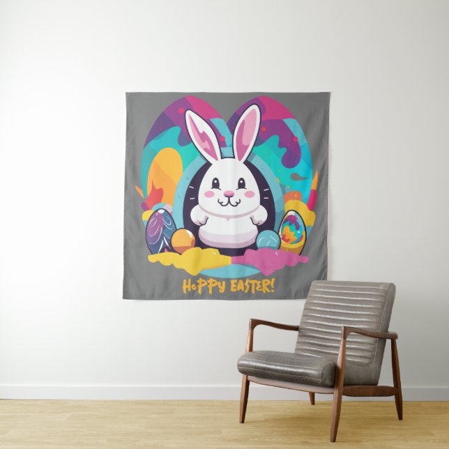 Hoppy Easter! Tapestry (In Situ)