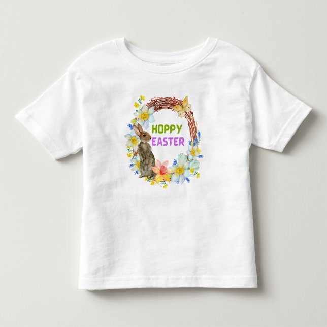 Hoppy Easter  Toddler T-shirt (Front)