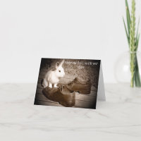 Hoppy Father's Day Card, Featuring a Cute Bunny