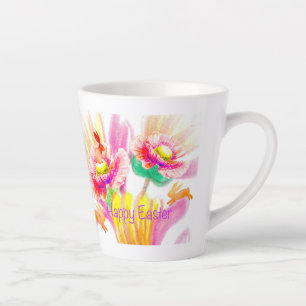 Hoppy Floral Latte Mug
