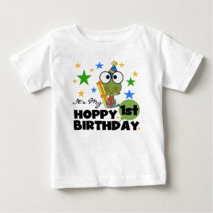 Hoppy Frog 1st Birthday T shirts and Gifts