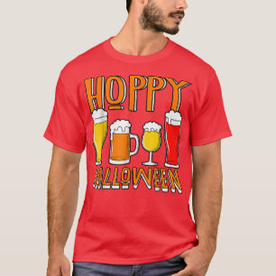 Hoppy Halloween Craft Beer Drinking Lover Funny T-Shirt