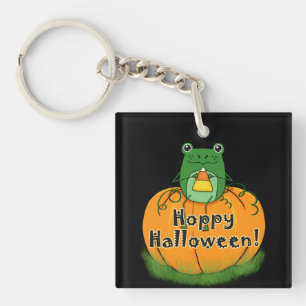 Hoppy Halloween Frog Keychain
