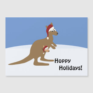 Hoppy Holidays Christmas Kangaroo and Joey