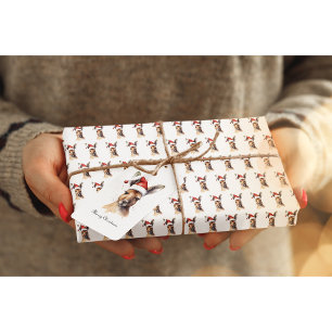 Hoppy Holidays, Christmas Kangaroo custom Gift Tags