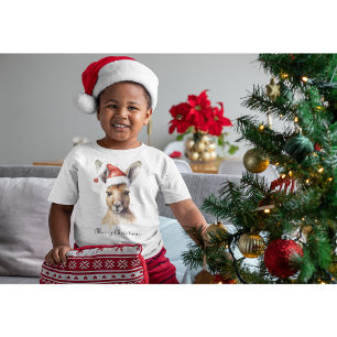 Hoppy Holidays, Christmas Kangaroo custom T-Shirt