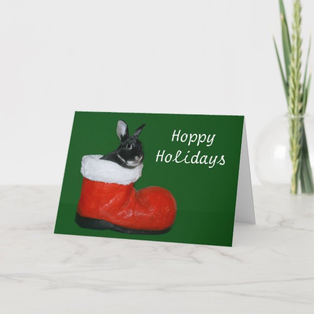 Hoppy Holidays Holiday Card (Front)