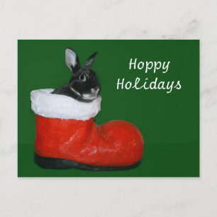 Hoppy Holidays Holiday Postcard