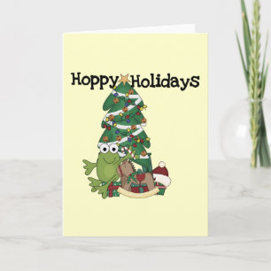 Hoppy Holidays Tshirts and Gifts Holiday Card