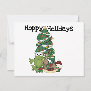 Hoppy Holidays Tshirts and Gifts Holiday Card