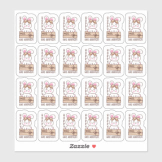 Hoppy Mail A Arrivé Sticker Feuille