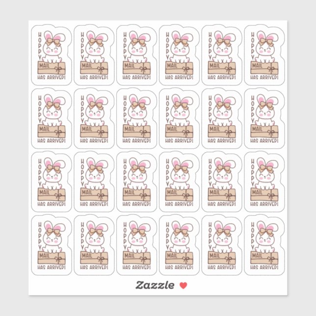 Hoppy Mail A Arrivé Sticker Feuille (Feuille)