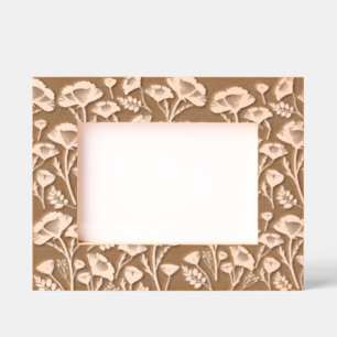 Hoppy Poppy Dark Etched Wooden Frame