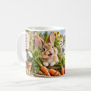 Hoppy to Be Here Bunny Mug