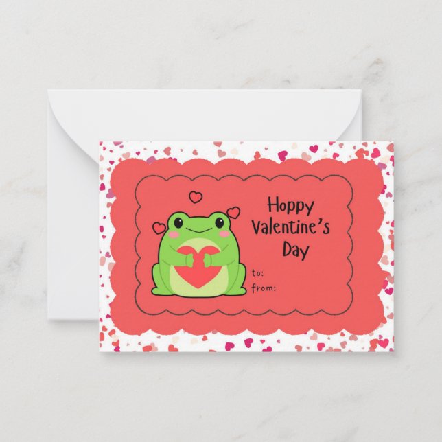 Hoppy Valentine's Day Card (Front)