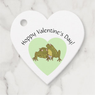 Hoppy Valentines Day Cute Frogs In Love Favour Tags