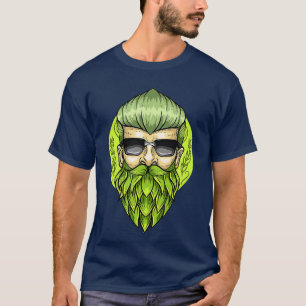 Hops Beard I Malt Brewery Beer Motif for Brewermak T-Shirt