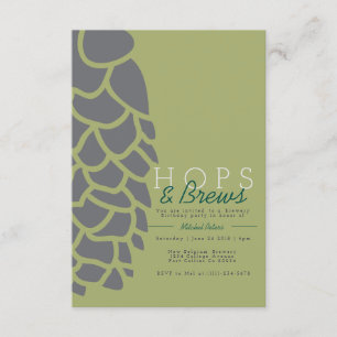 Hops & Brews Invitation de la Brasserie