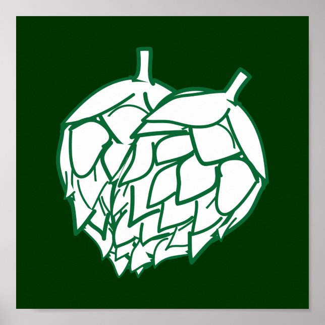 Hops wall hanging poster (Front)