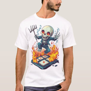 Hopscotch from Hell � Funny Demon Skull T-Shirt