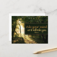 Horace Inspirational Quote "Rule your mind"