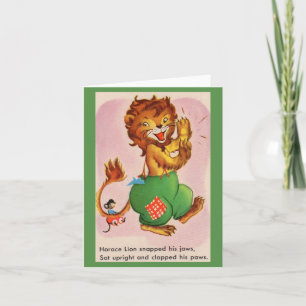 Horace the Lion and friend Note Card