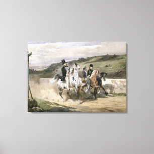 Horace Vernet and his Children Canvas Print