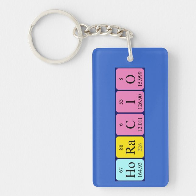 Horacio periodic table name keyring (Front)