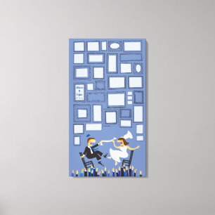 HORAH CHAIR Wedding Sign-In Guest Memory Board Canvas Print