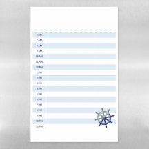 Horaire de croisière quotidien Tableau blanc 11 x 