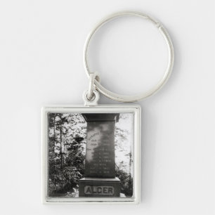 Horatio Alger's grave in Natick, Massachusetts Keychain