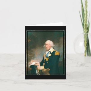 Horatio Gates Painting Portrait (1794)  Card