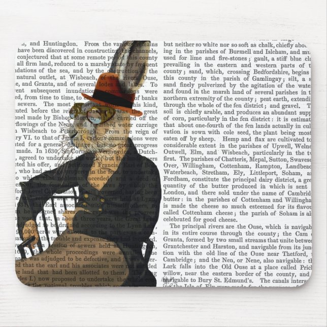 Horatio Hare On Chair Mouse Pad (Front)