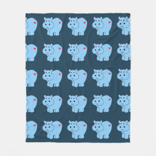 Horatio Hippo - Kids Fleece Blanket