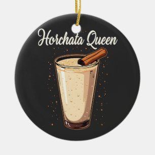 Horchata Queen Mexican Spanish Drink  Ceramic Ornament