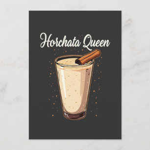 Horchata Queen Mexican Spanish Drink Enclosure Card
