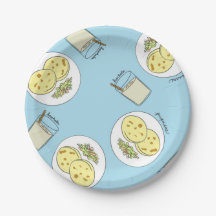 Horchata y Pupusas Paper Plates