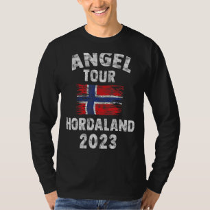 Hordaland 2023 Angel Tour to Norway with Flag T-Shirt