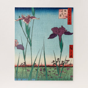 Horikiri Iris Garden by Utagawa Hiroshige Jigsaw Puzzle
