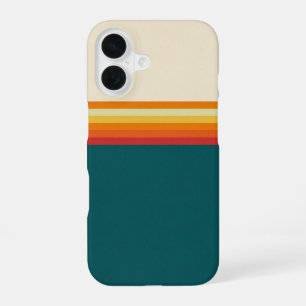Horizon à Rayures Coucher de Soleil iPhone 16 Case