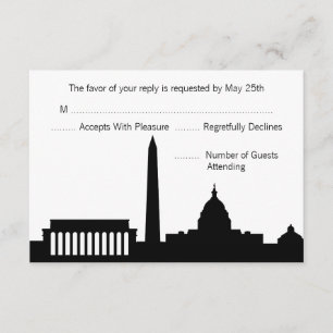 Horizon de C.C épousant des cartes de RSVP