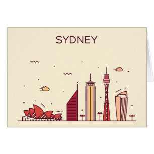 Horizon de griffonnage de Sydney, Australie  