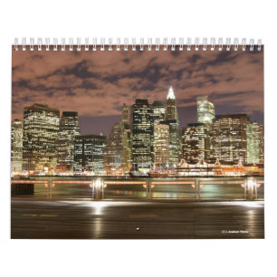Horizon de New York City au calendrier mural de